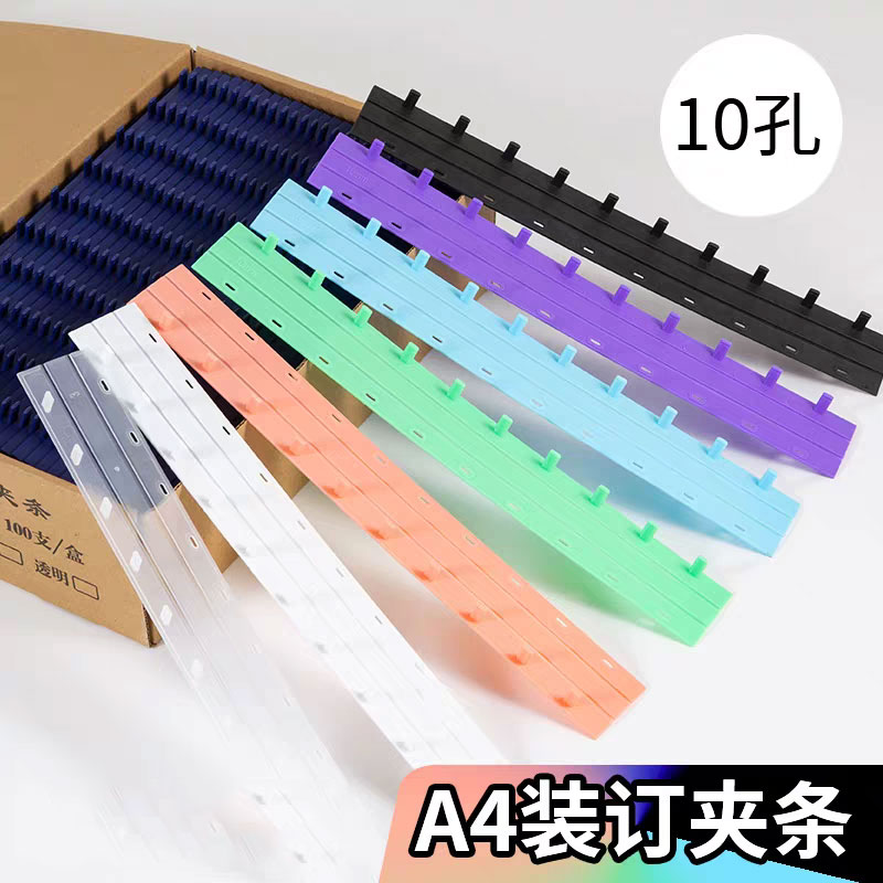 Binding Comb Plastic - 50 Buah 10 Lubang Strip Pengikat