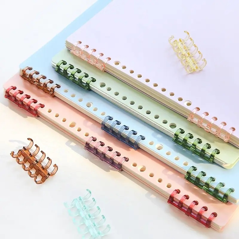 Binding Comb Plastic - 10/40 buah Cincin Pengikat dengan Pengait,