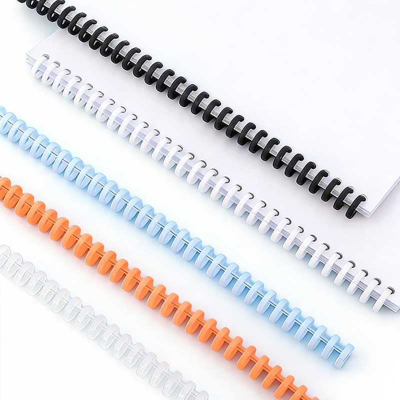 Binding Comb Plastic - 10 buah Penjepit Kertas Plastik Berwarna-warni