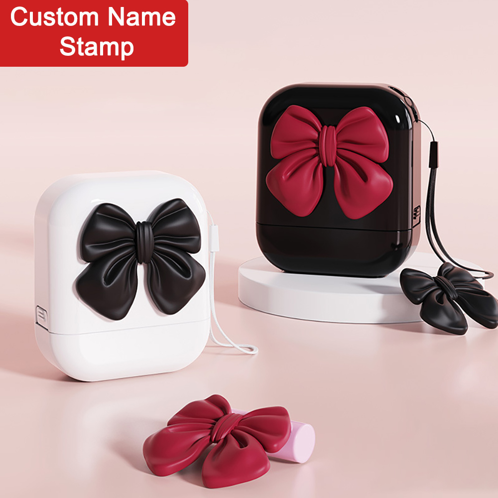 Self Inking Stamp - Stempel Nama Anak Kustom Personal, Segel
