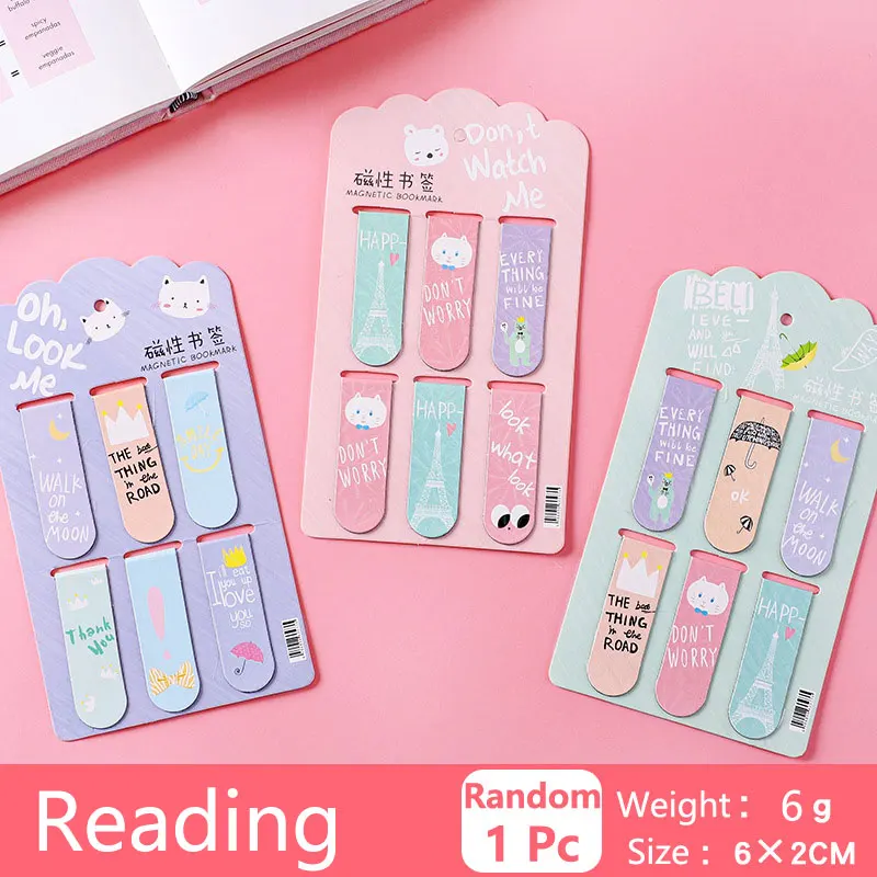 Bookmark Magnetic Clip - Mengajar Membaca Penanda Buku Penanda Pembatas