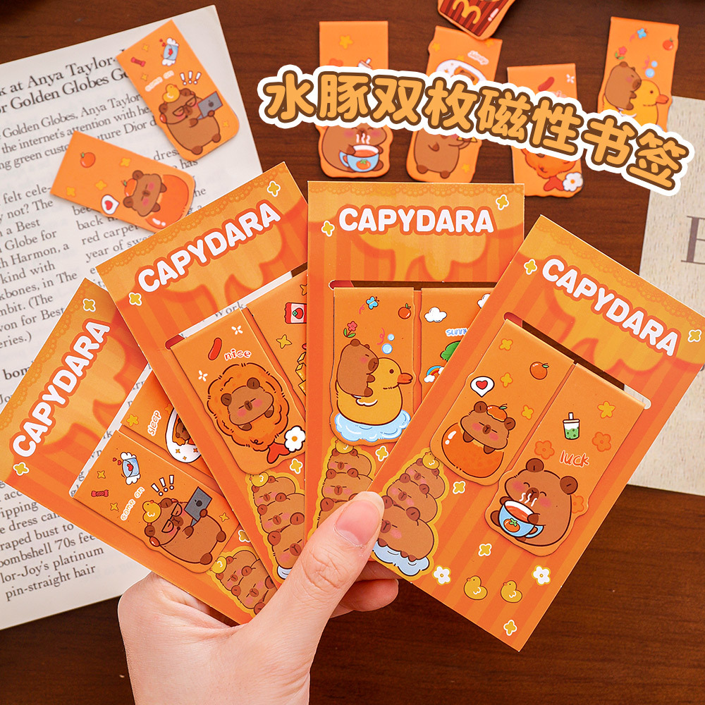 Bookmark Magnetic Clip - 12 Set Pembatas Buku Magnetik Ins