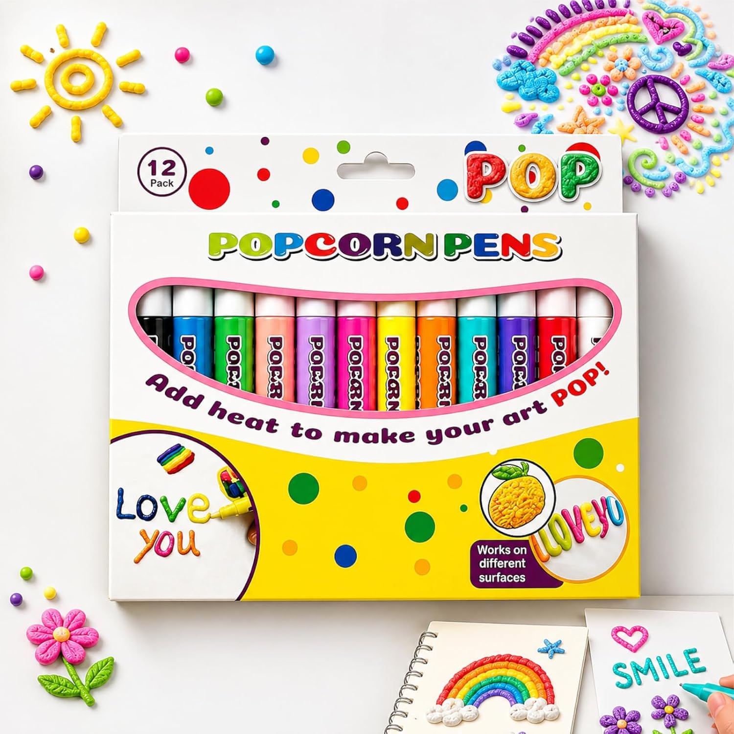 Copic Marker Sketch - Pena Popcorn Ajaib 3D, Kit Menggambar