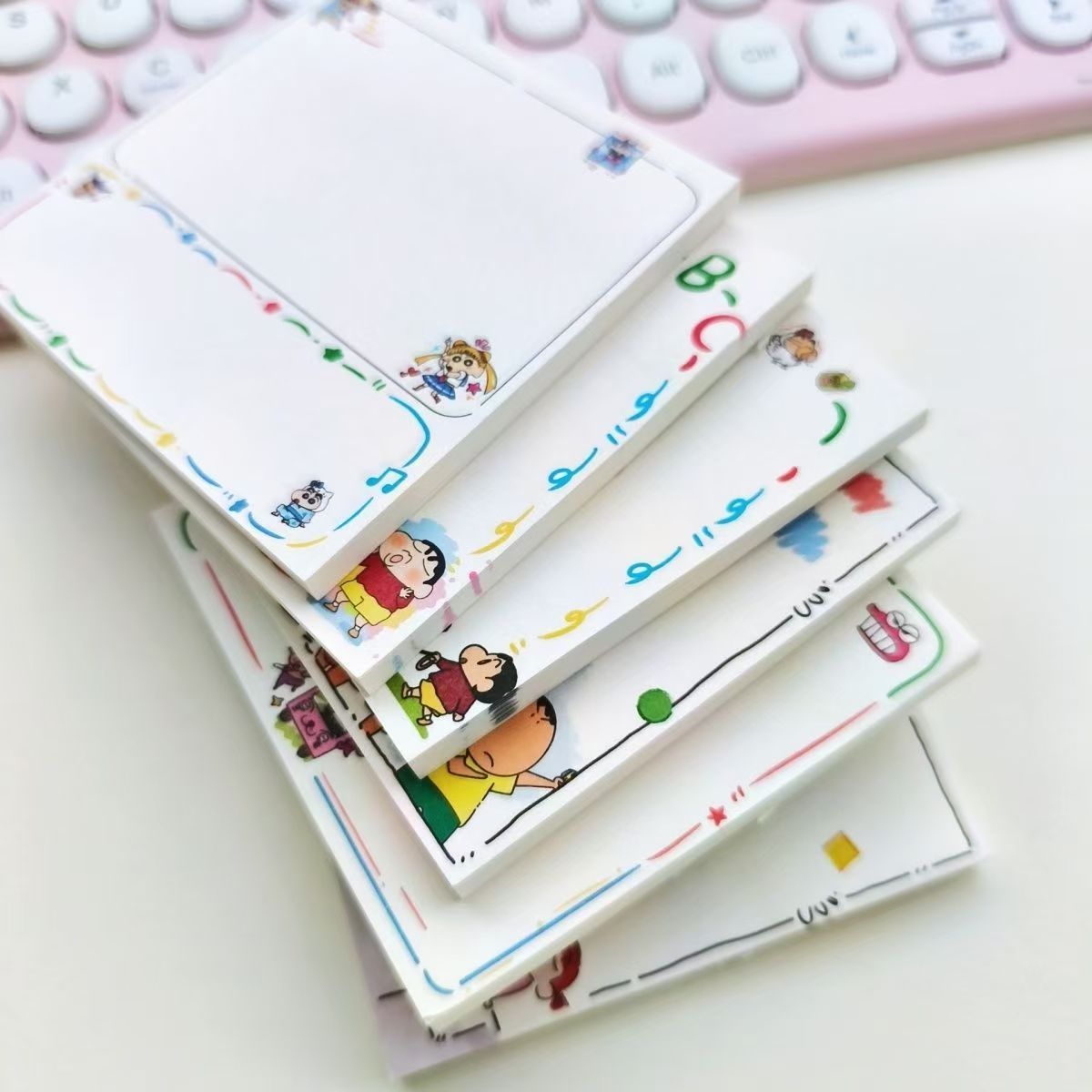 Sticky Note Cube - Kertas Catatan Tempel Persegi Crayon Shin-chan,