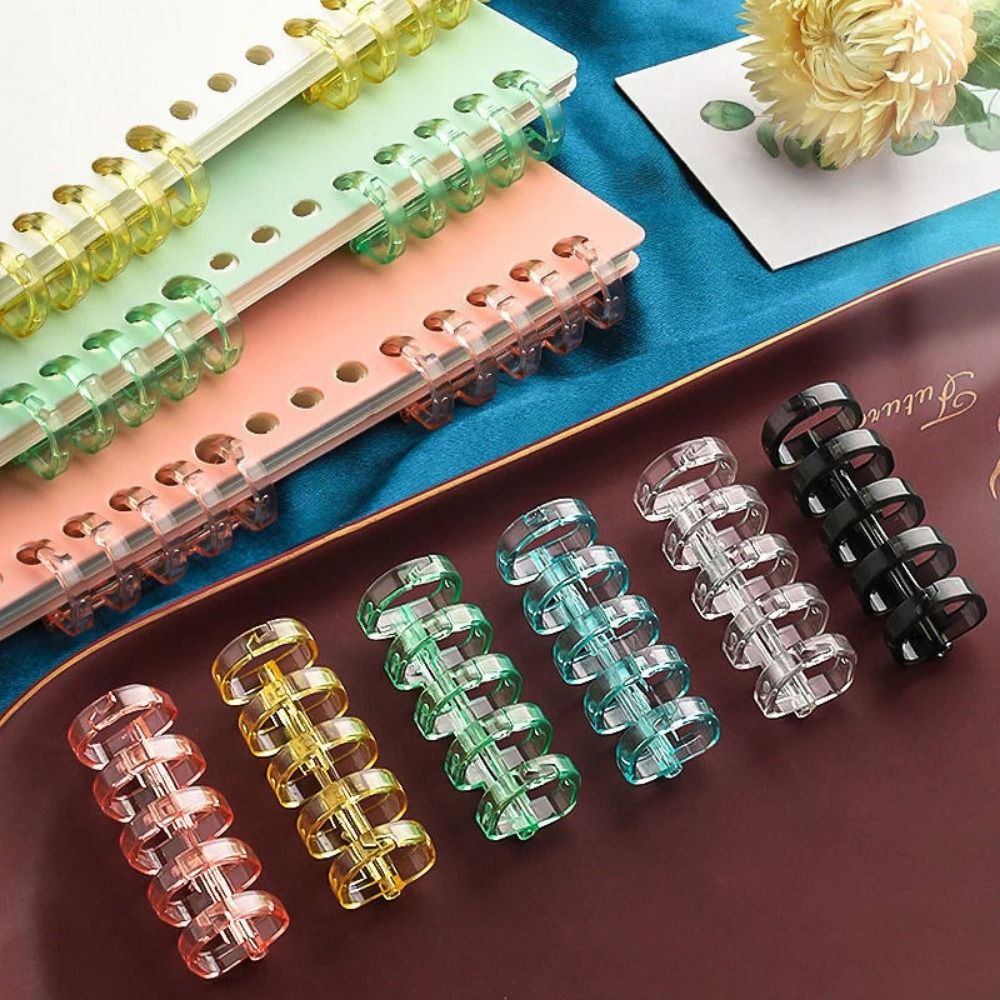 Binding Comb Plastic - 10 Buah Cincin Pengikat dengan Sistem