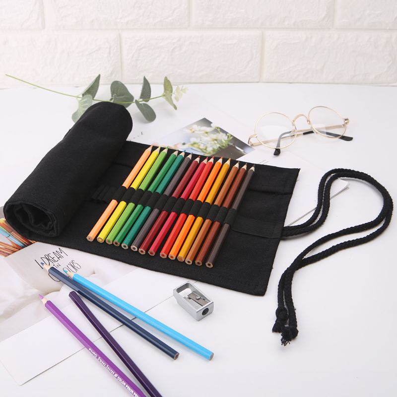 Pensil sekolah warna hitam unt - Pen Pouch Roll ulasan dan harga