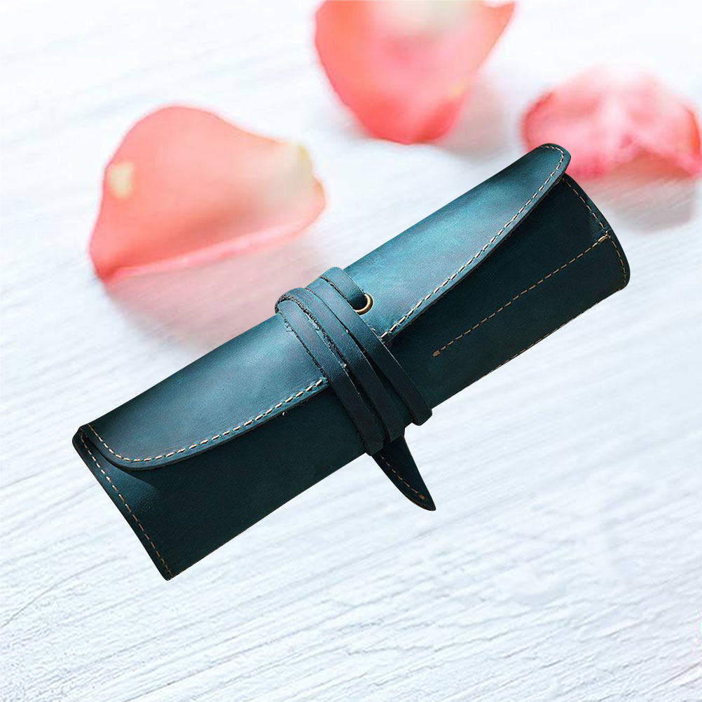 Kotak Pena Vintage - Biru, Tem - Pen Pouch Roll ulasan dan harga