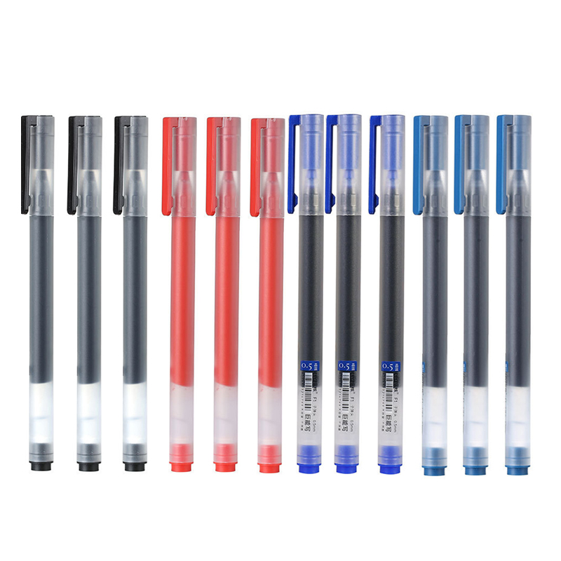 12/6 Pc/Lot Pena Gel 0.5MM Tin - Stationery Supplies Business ulasan dan harga