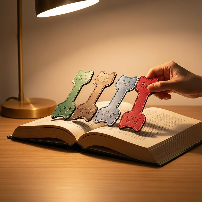 Pembatas Buku Kulit PU Magneti - Bookmark Magnetic Clip ulasan dan harga