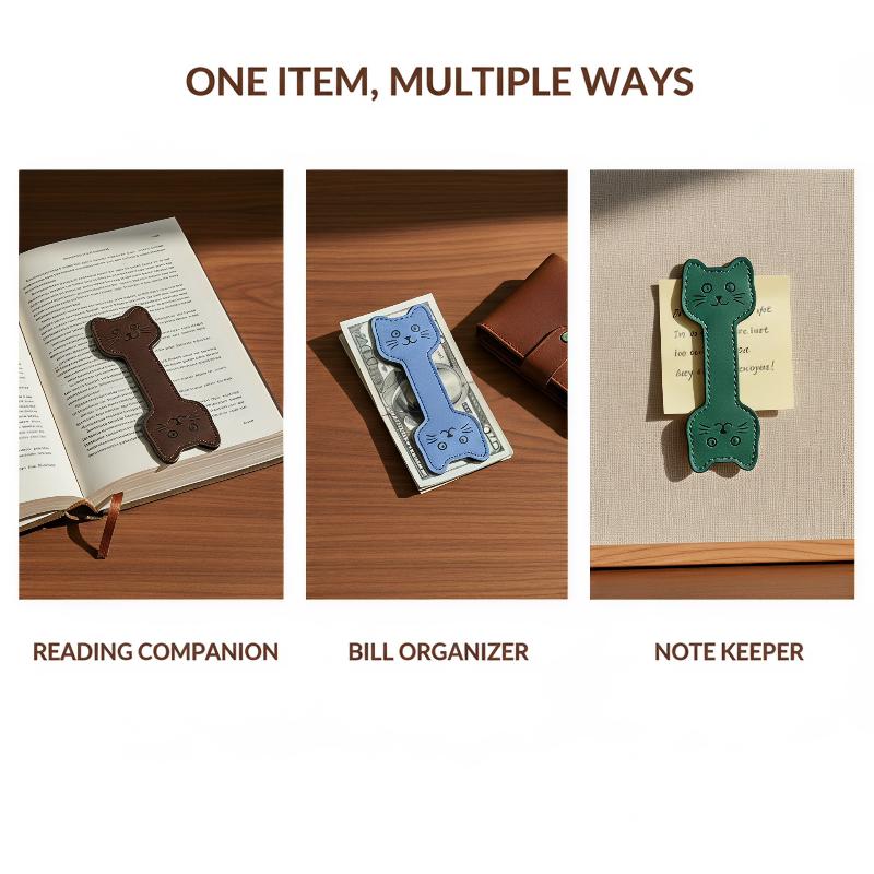 Pembatas Buku Kulit PU Magneti - Bookmark Magnetic Clip ulasan dan harga