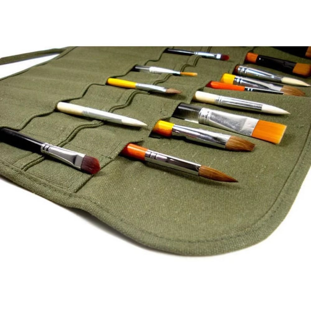 Tas Penyimpanan Kuas Lukis 30  - Pen Pouch Roll ulasan dan harga